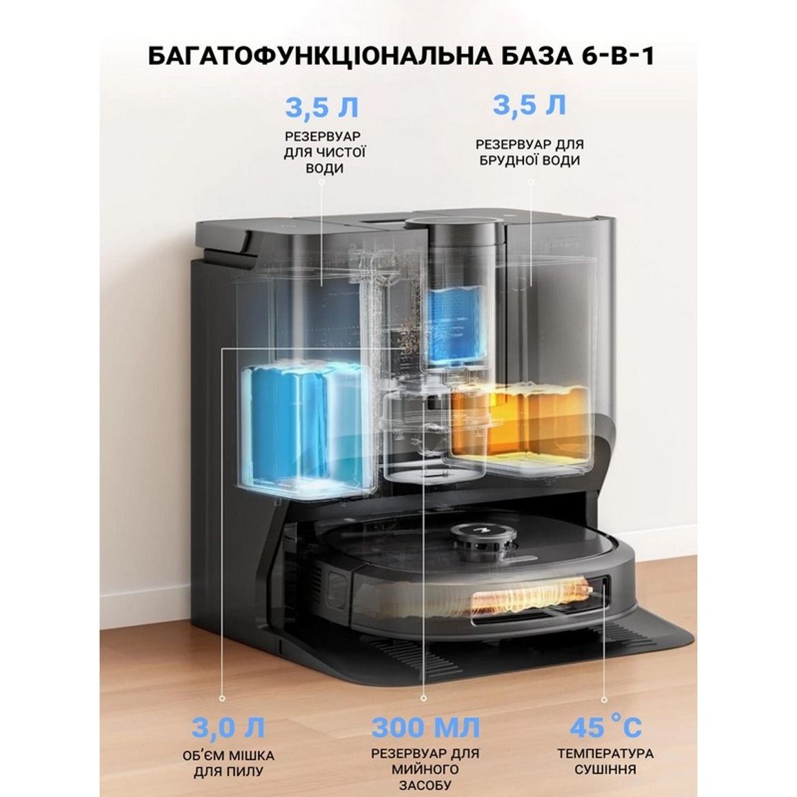 Робот-пилосос миючий J20 Eureka Робот-пилосос миючий J20 Eureka