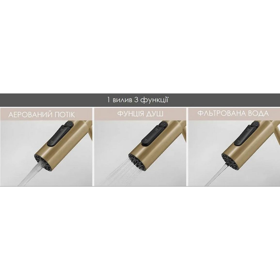 Змішувач FKM 3128 Light Gold Fabiano Змішувач FKM 3128 Light Gold Fabiano