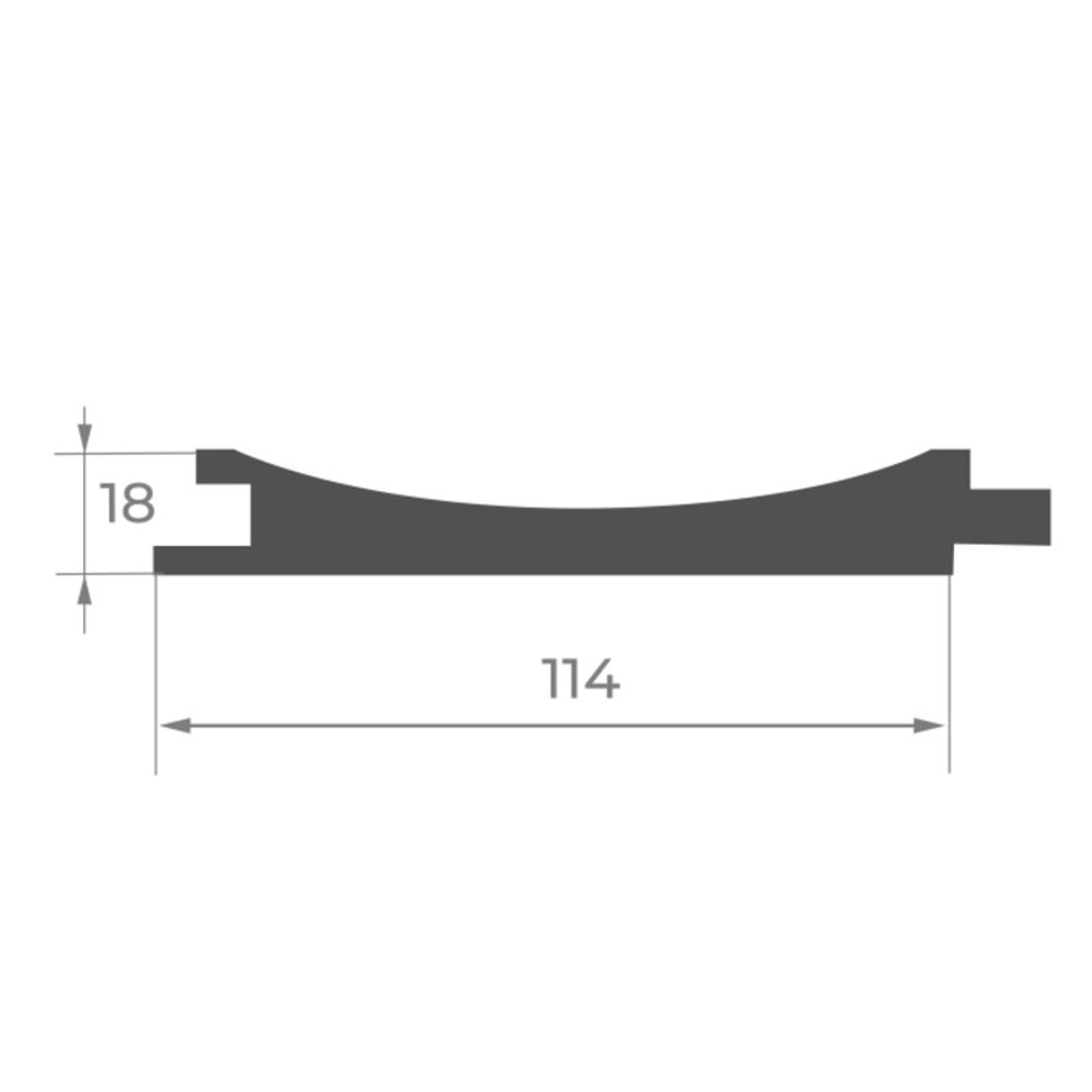 Стеновая панель AGT LB-3821 366 Бъянко 2800х127х18мм