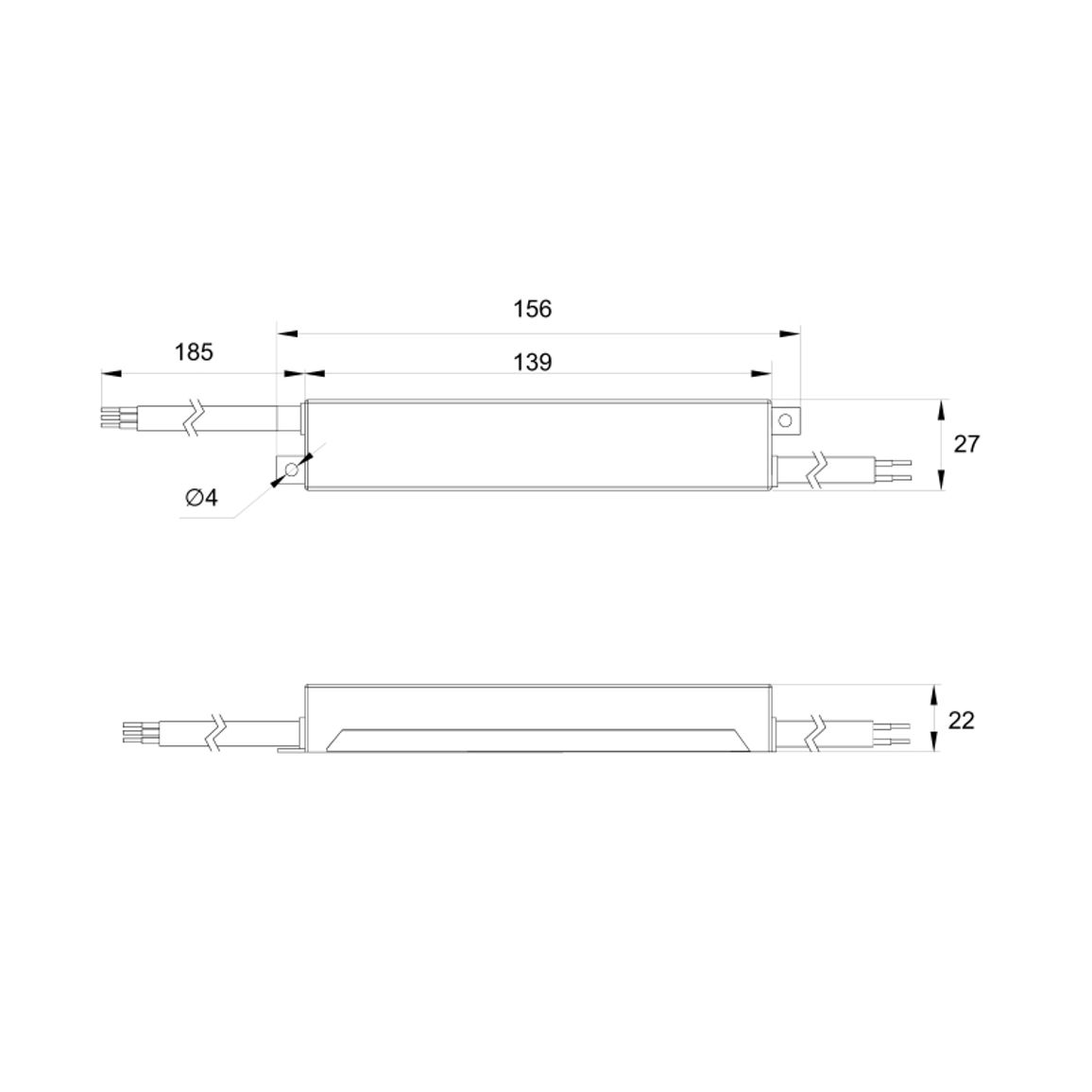 Блок питания для LED, 100W, 12V, IP67, металлический корпус, Lumine Profi line