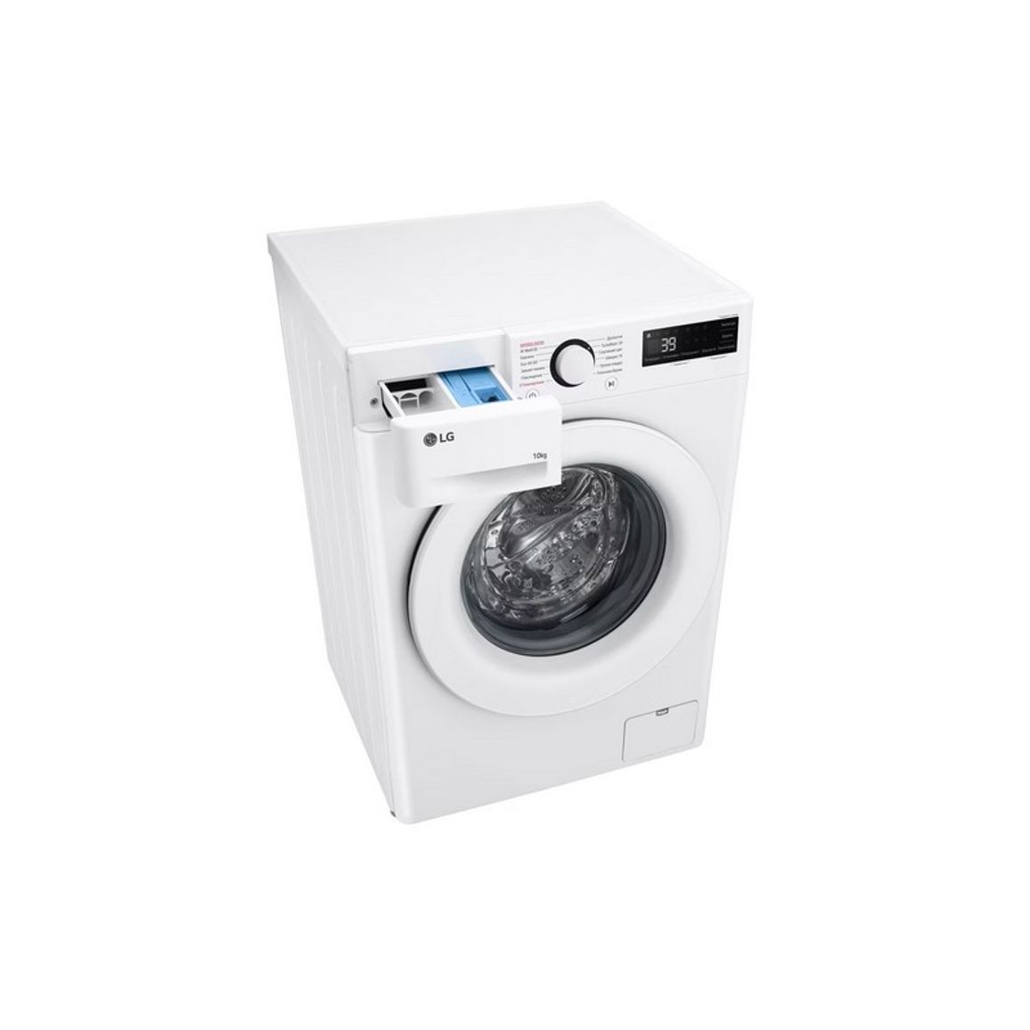 Пральна машина F4Y5RS3W повнорозмірна, 10кг, 1400, A, 57см, інвертор, білий LG