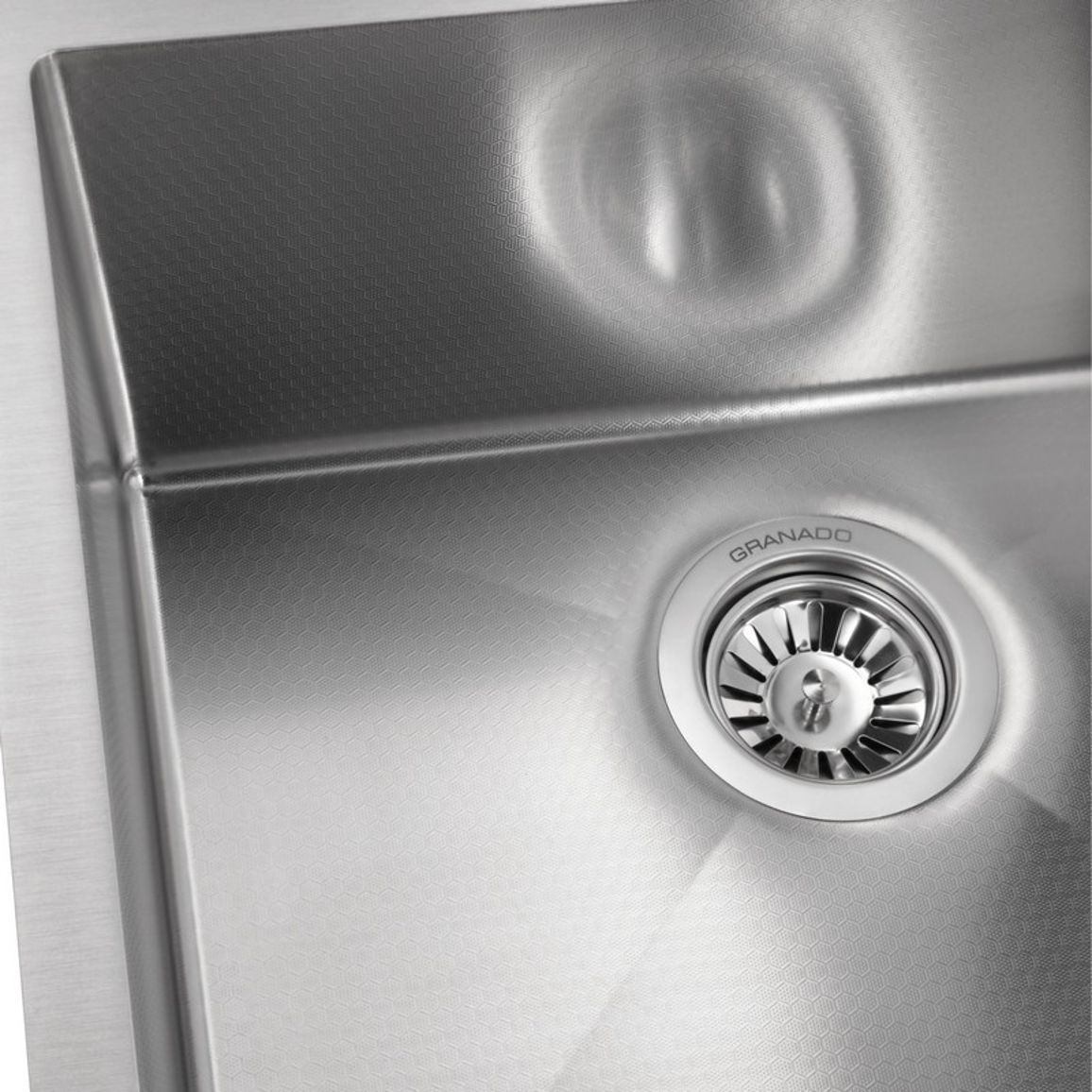 Мийка сталева Under top max STEEL S304 honeycomb (530*430*220mm) Granado Мийка сталева Under top max STEEL S304 honeycomb (530*430*220mm) Granado