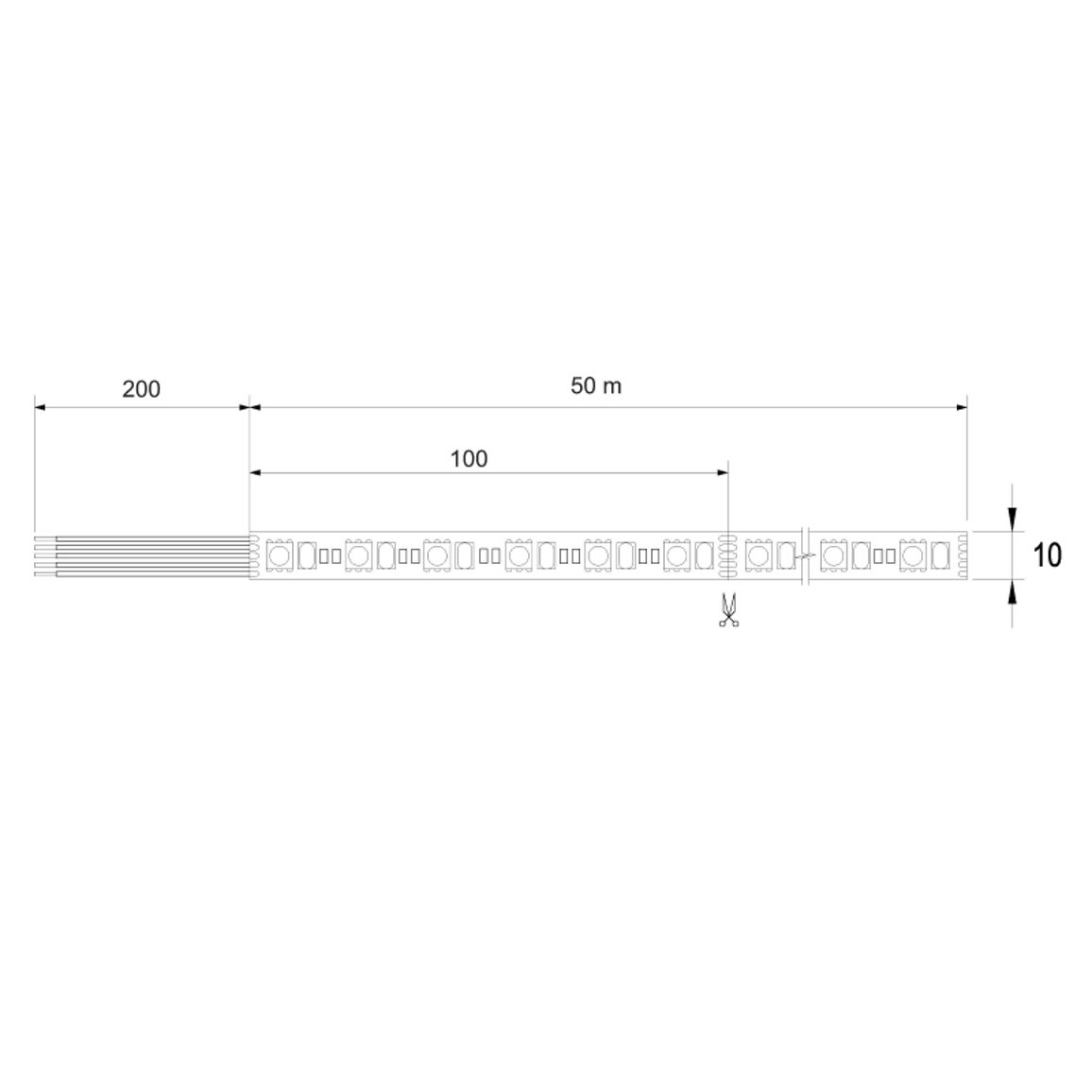 LED-лента 2835 SMD, 120 светодиодов/м, 19 Вт, 24 В, IP20, RGB+W (4000 К) LED-лента 2835 SMD, 120 светодиодов/м, 19 Вт, 24 В, IP20, RGB+W (4000 К)