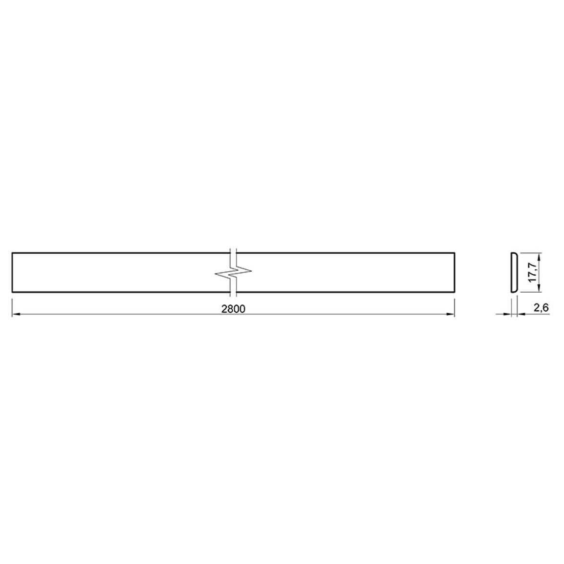 Декоративний профиль МДФ AGT MP-1115 728 Серый шелк Soft Touch 2800х18х3mm Декоративний профиль МДФ AGT MP-1115 728 Серый шелк Soft Touch 2800х18х3mm