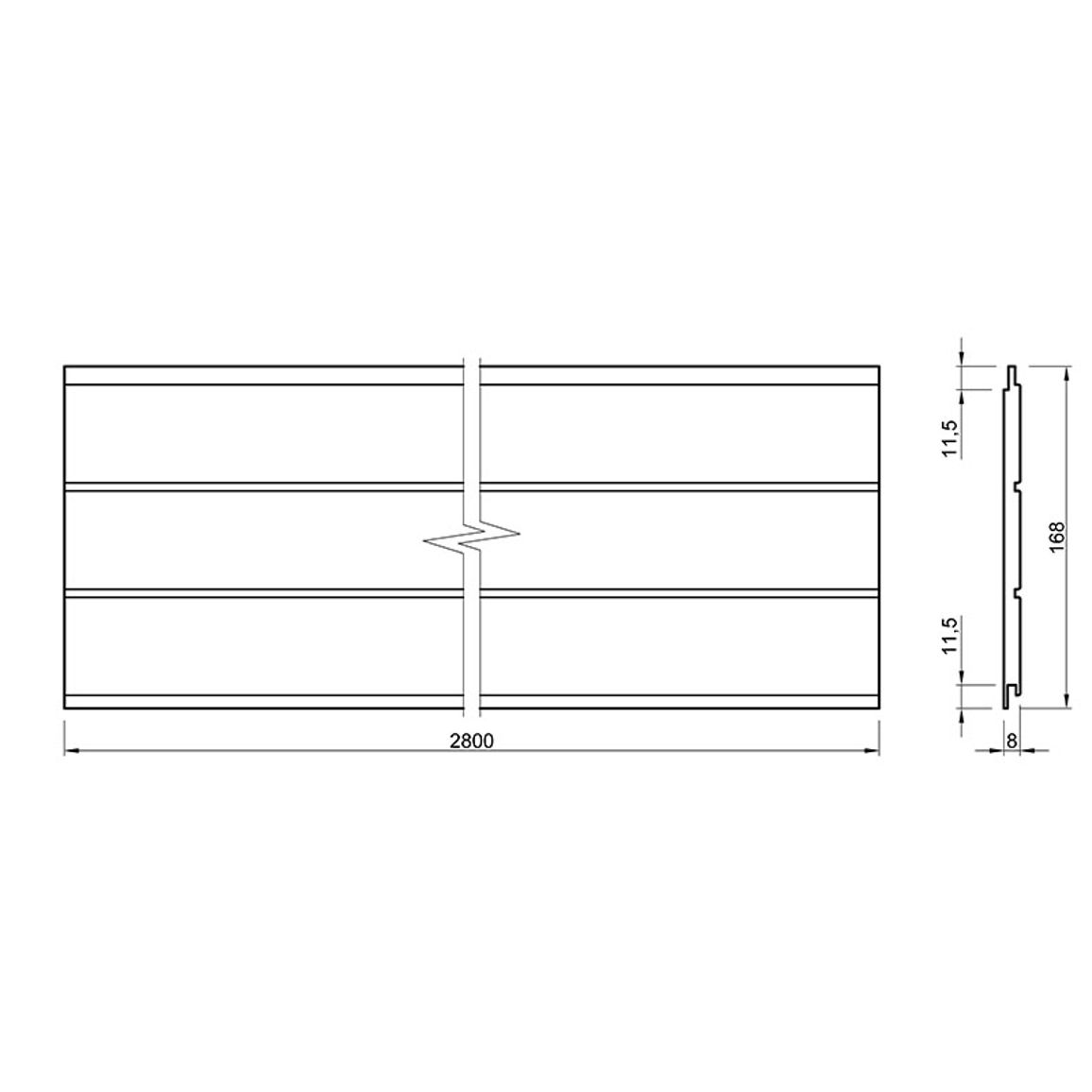 Декоративний профиль МДФ AGT MP-7057 728 Серый шелк Soft Touch 2800х168х8mm Декоративний профиль МДФ AGT MP-7057 728 Серый шелк Soft Touch 2800х168х8mm