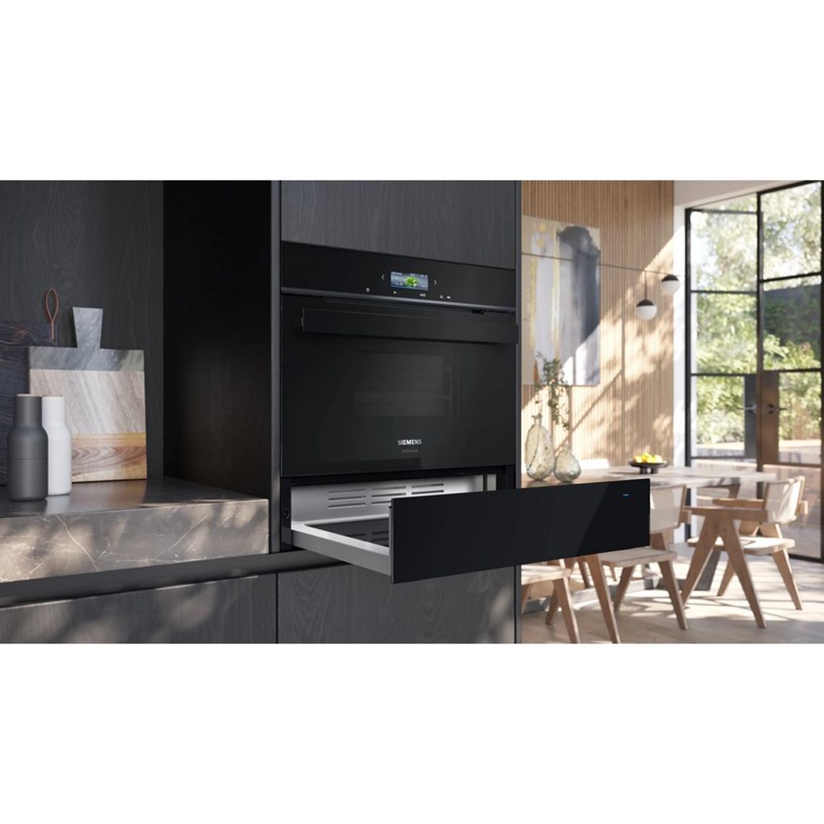 Шафа для підігрівання посуду BI910C1B1 Siemens Studio Line Шафа для підігрівання посуду BI910C1B1 Siemens Studio Line