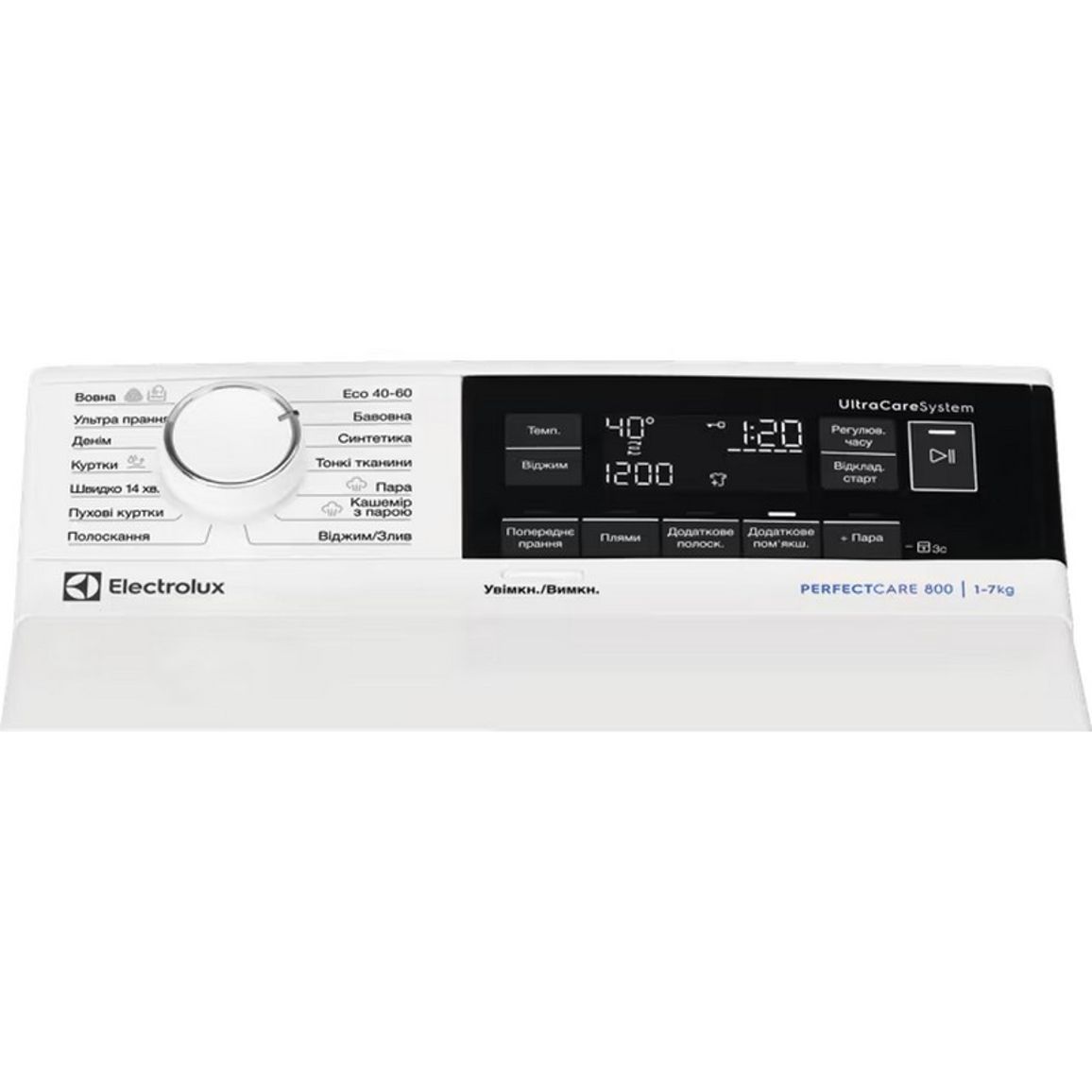 Вертикальна пральна машина EW8T337U 7кг, білий Electrolux Вертикальна пральна машина EW8T337U 7кг, білий Electrolux