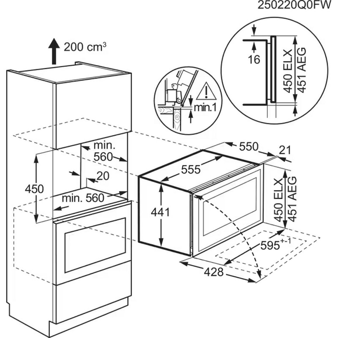 Винна шафа вбудована KBW6T чорний матовий Electrolux