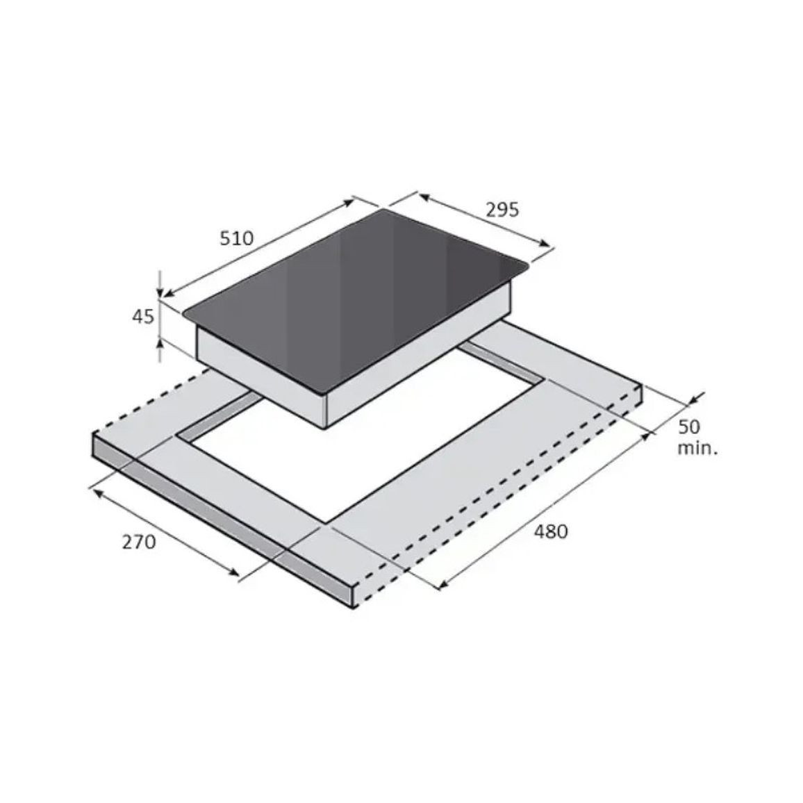 Газова варильна FHG 162 VGH Black Glass Fabiano Газова варильна FHG 162 VGH Black Glass Fabiano