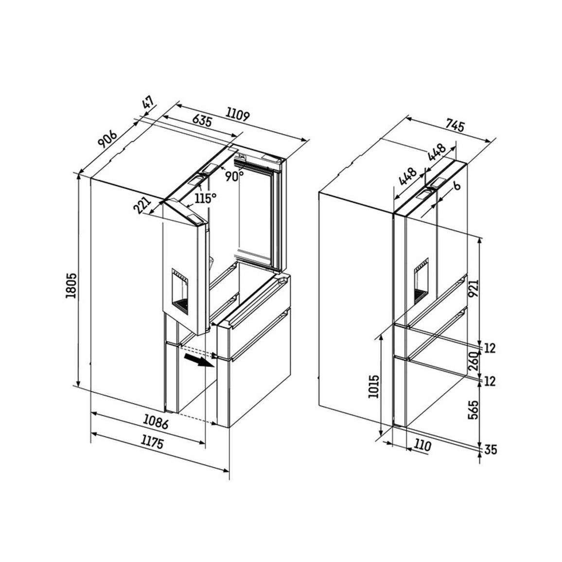 Холодильник French Door MBsddi 9524 Plus Liebherr