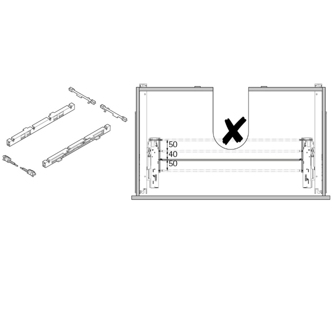 Дефлектор для синхронизации Push to open Silent (9278453) Hettich