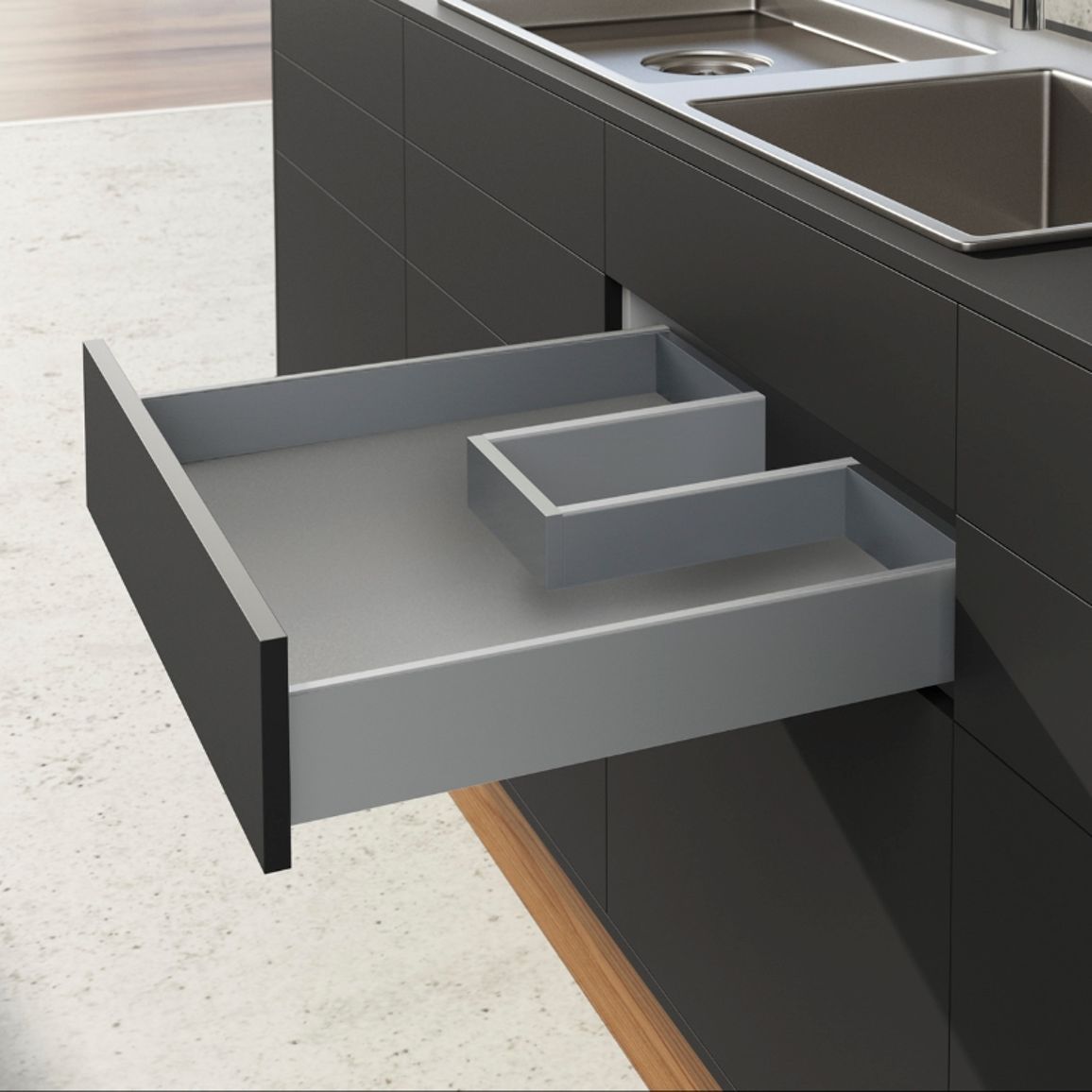 Дефлектор для синхронизации Push to open Silent (9278453) Hettich