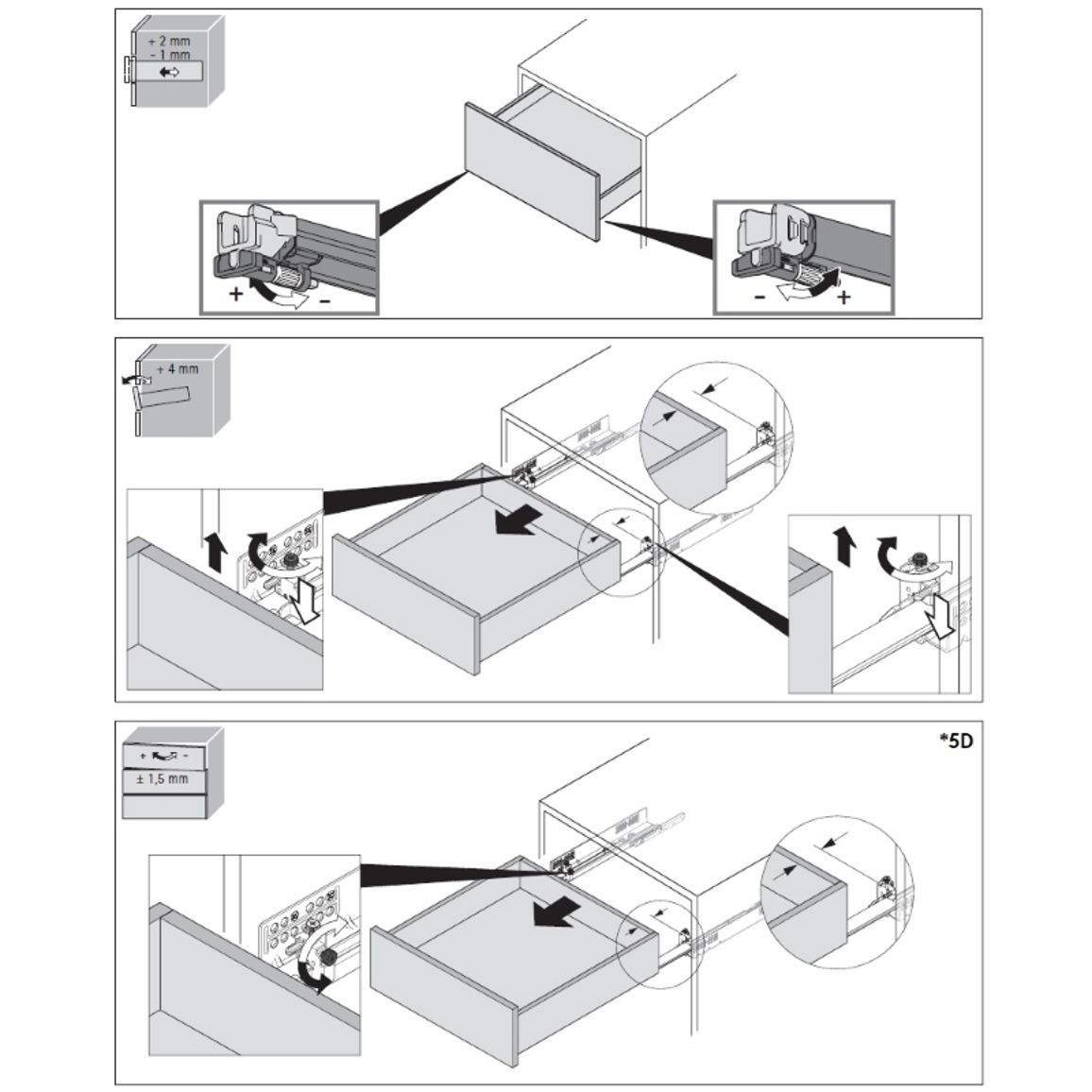 Quadro V6 5D L=450 P2O полн.выдв., M (30кг), правая (9332684) Hettich Quadro V6 5D L=450 P2O полн.выдв., M (30кг), правая (9332684) Hettich