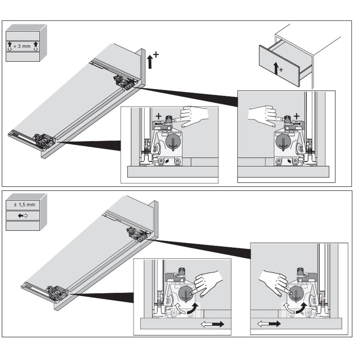 Quadro V6 5D L=550 P2O полн.выдв., M (30кг), правая (9332692) Hettich Quadro V6 5D L=550 P2O полн.выдв., M (30кг), правая (9332692) Hettich