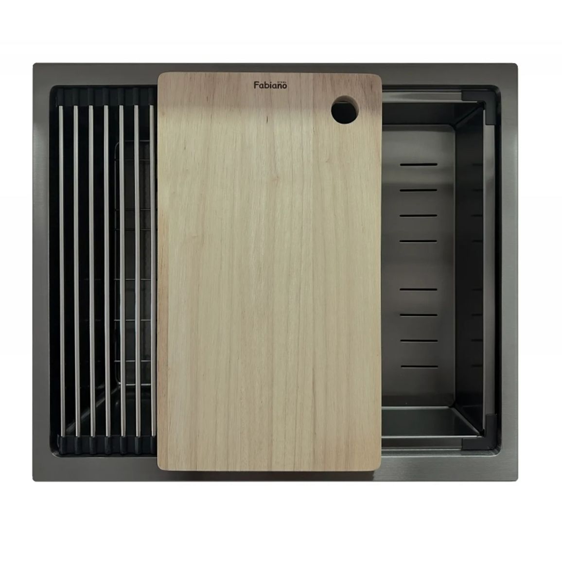 Мийка нерж. Quadro Center 54 Celldecor Nano Graphite (мпс) Fabiano Мийка нерж. Quadro Center 54 Celldecor Nano Graphite (мпс) Fabiano