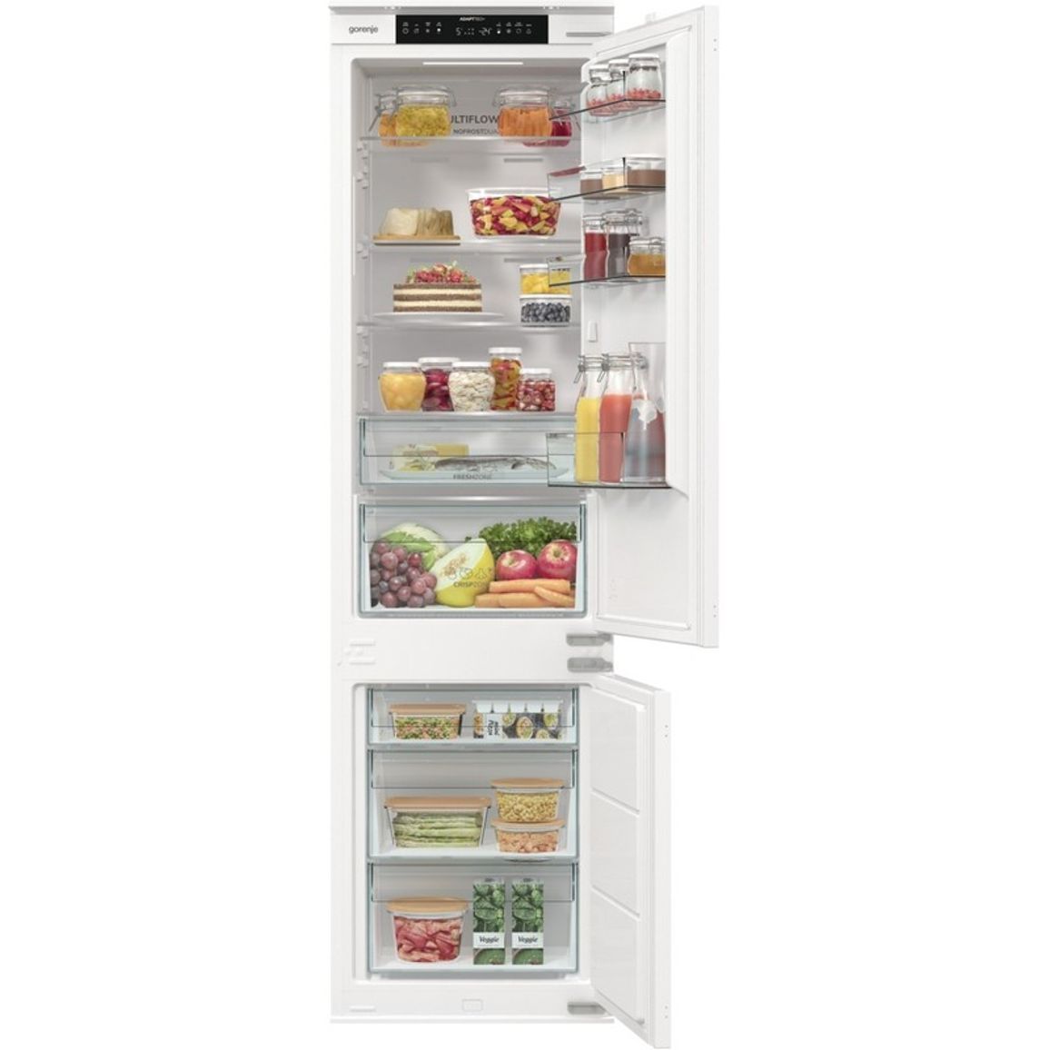 Вбудований комбінований холодильник NRKI519E41 Gorenje