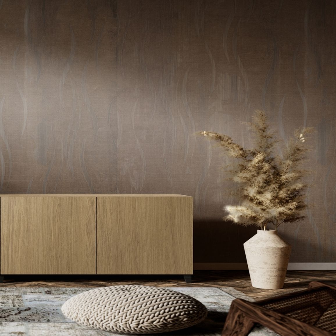 Стеновая панель SPC Rocko Tiles R266 SE Медуза Бронз 2800х1230х4mm Стеновая панель SPC Rocko Tiles R266 SE Медуза Бронз 2800х1230х4mm