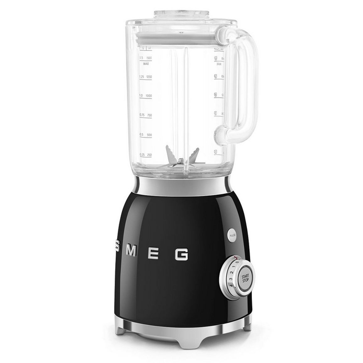 Блендер стаціонарний BLF03BLEU чорний Smeg (50'S RETRO STYLE) Блендер стаціонарний BLF03BLEU чорний Smeg (50'S RETRO STYLE)