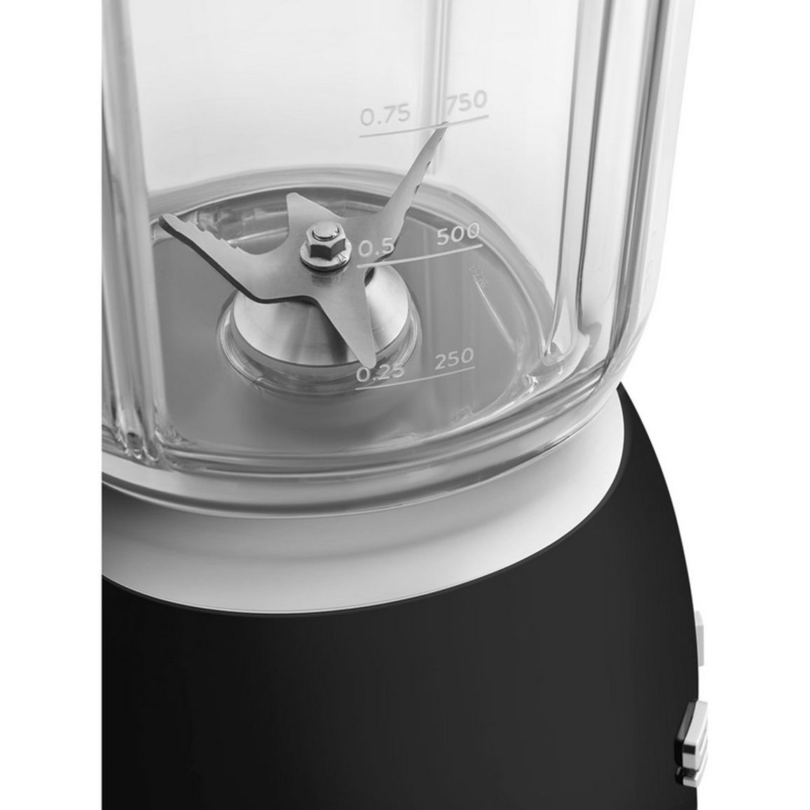 Блендер стаціонарний BLF03BLEU чорний Smeg (50'S RETRO STYLE) Блендер стаціонарний BLF03BLEU чорний Smeg (50'S RETRO STYLE)
