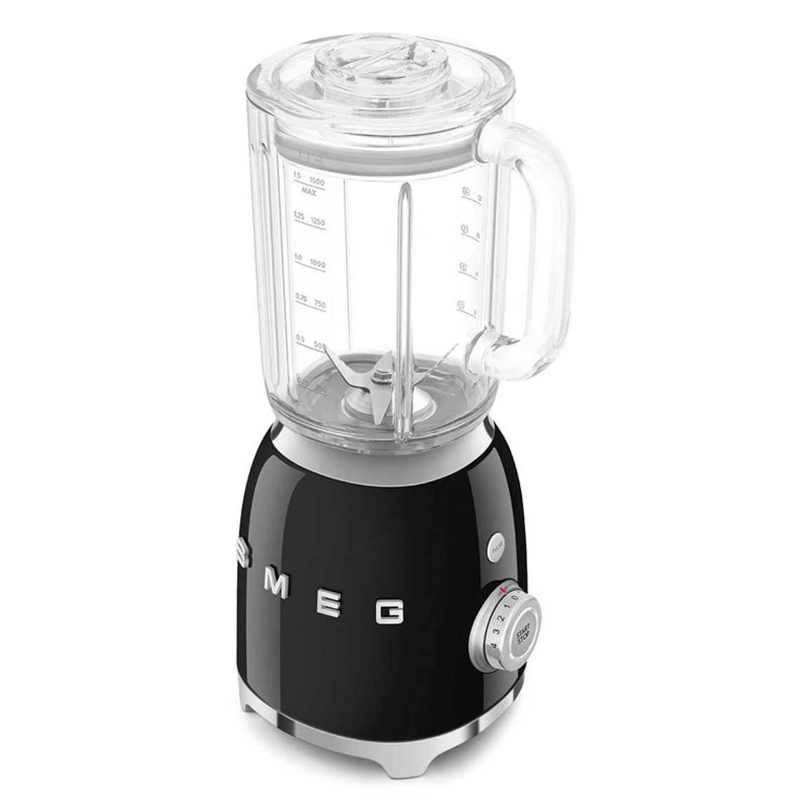 Блендер стаціонарний BLF03BLEU чорний Smeg (50'S RETRO STYLE) Блендер стаціонарний BLF03BLEU чорний Smeg (50'S RETRO STYLE)