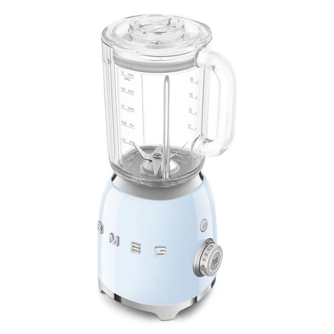 Блендер стаціонарний BLF03PBEU пастельно-блакитний Smeg (50'S RETRO STYLE) Блендер стаціонарний BLF03PBEU пастельно-блакитний Smeg (50'S RETRO STYLE)