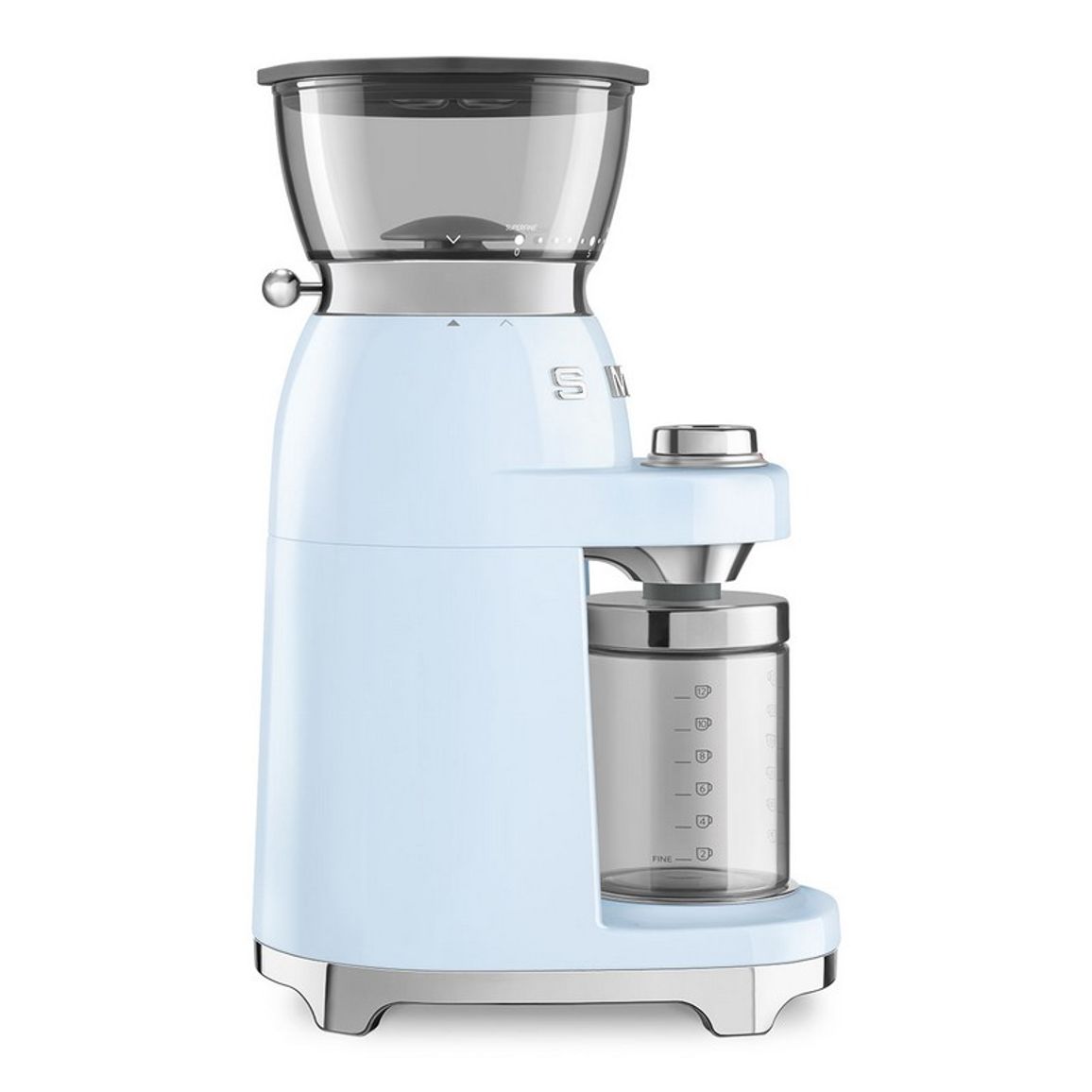 Кавомолка CGF03PBEU пастельно-блакитний Smeg (50'S RETRO STYLE) Кавомолка CGF03PBEU пастельно-блакитний Smeg (50'S RETRO STYLE)