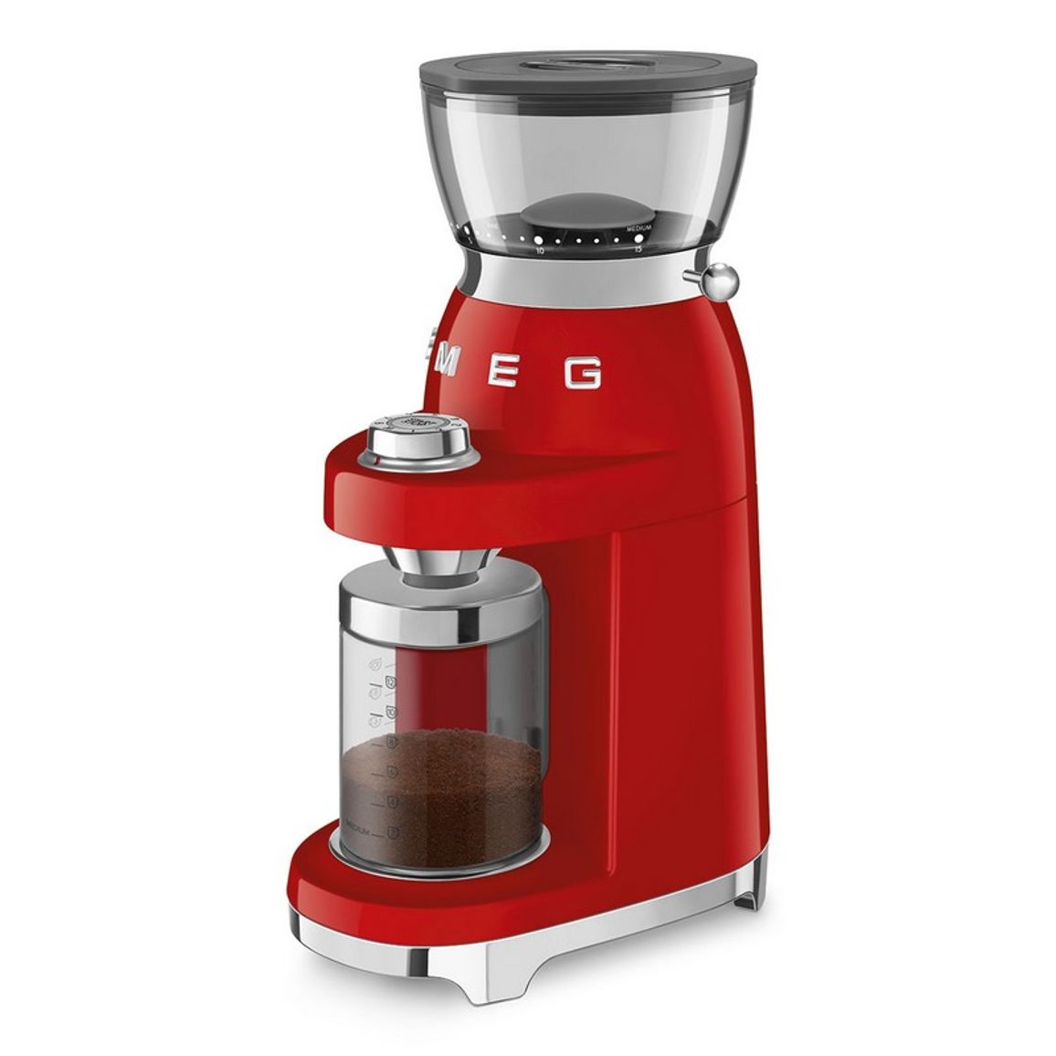 Кавомолка CGF03RDEU червоний Smeg (50'S RETRO STYLE) Кавомолка CGF03RDEU червоний Smeg (50'S RETRO STYLE)