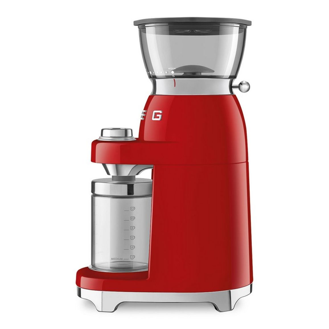 Кавомолка CGF03RDEU червоний Smeg (50'S RETRO STYLE) Кавомолка CGF03RDEU червоний Smeg (50'S RETRO STYLE)