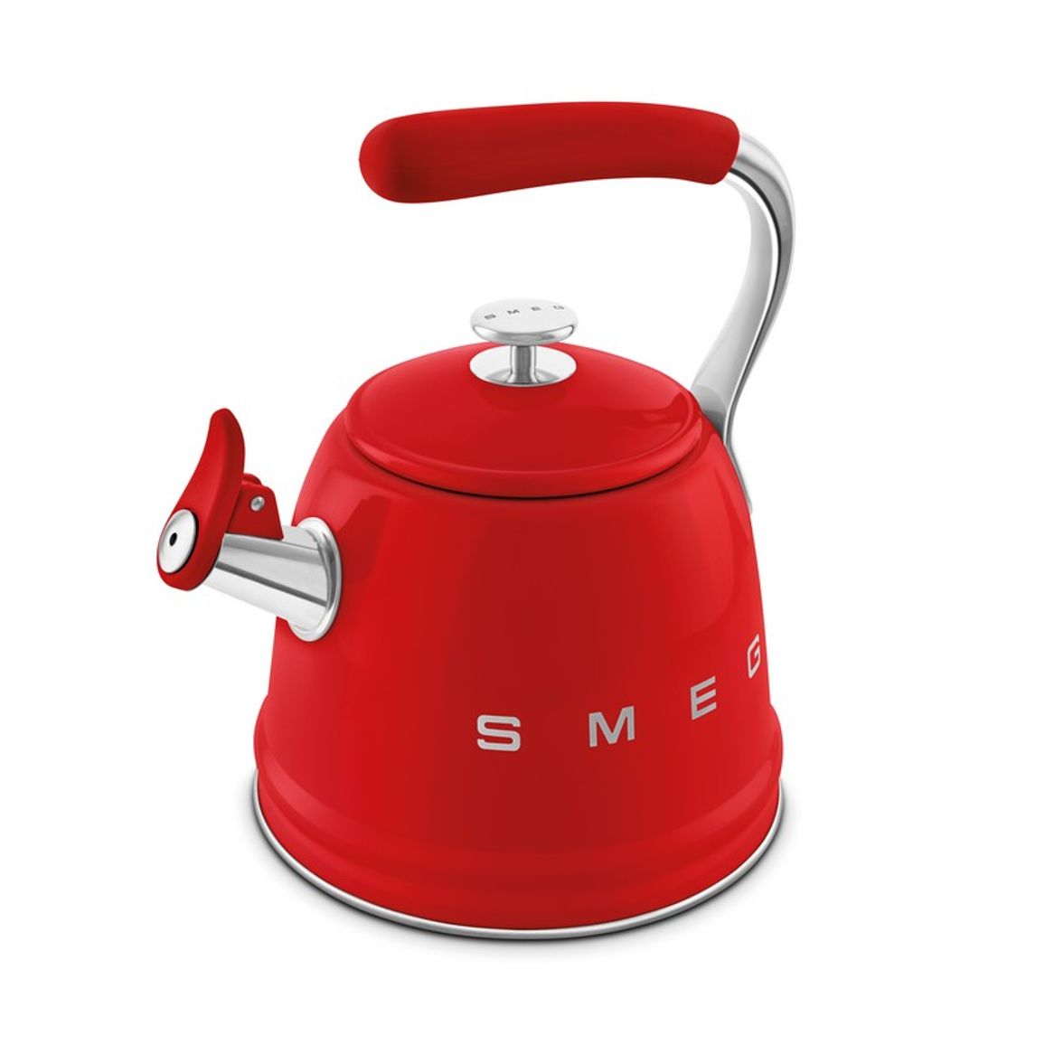 Чайник зі свистком WKF01RD червоний Smeg (50'S RETRO STYLE) Чайник зі свистком WKF01RD червоний Smeg (50'S RETRO STYLE)