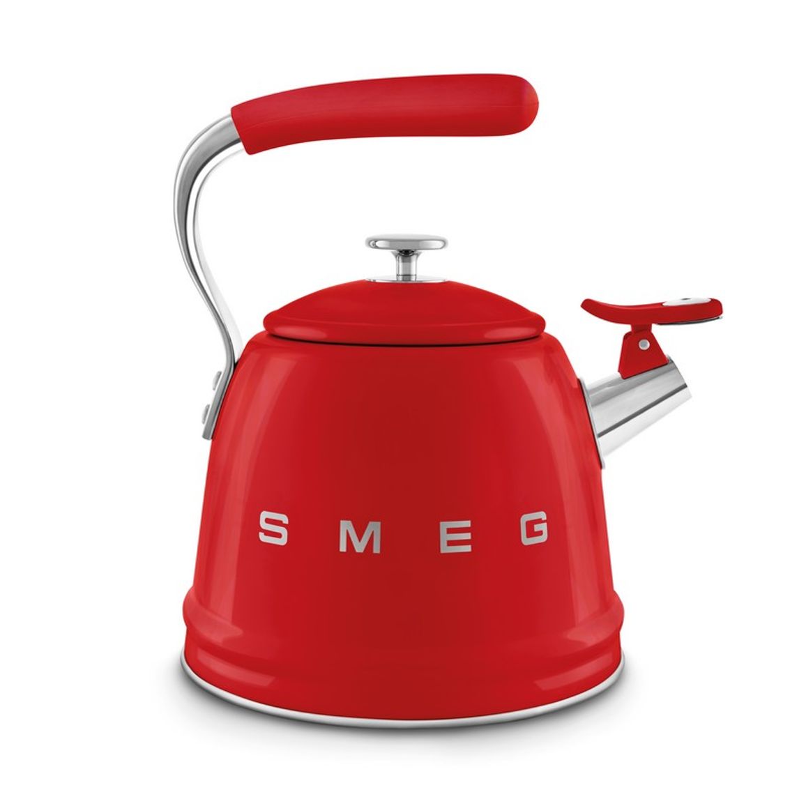 Чайник зі свистком WKF01RD червоний Smeg (50'S RETRO STYLE) Чайник зі свистком WKF01RD червоний Smeg (50'S RETRO STYLE)