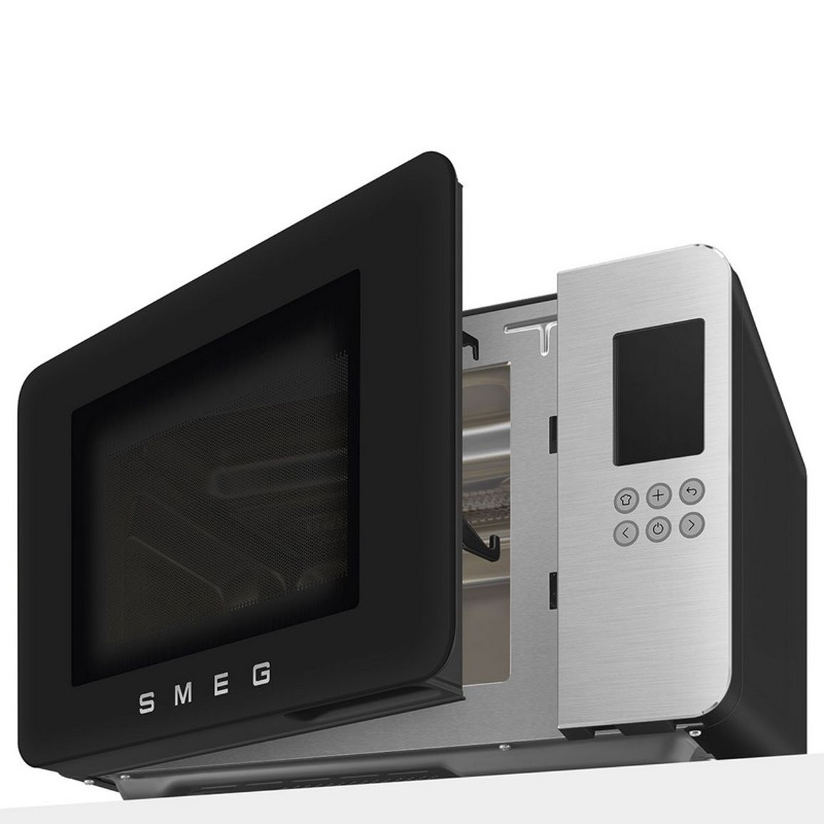 Мікрохвильова піч MOC01BLMEU чорний матовий Smeg (COLLEZIONE)