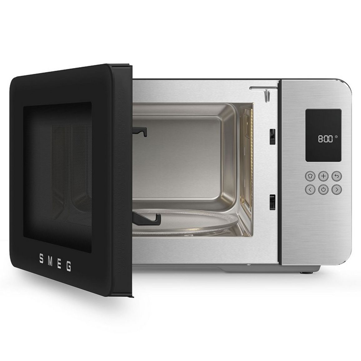 Мікрохвильова піч MOC01BLMEU чорний матовий Smeg (COLLEZIONE)