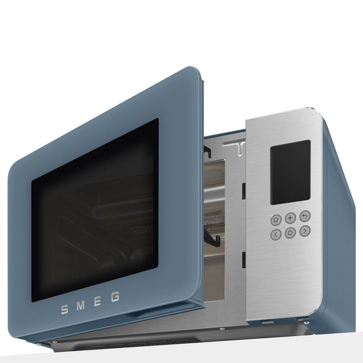 Мікрохвильова піч MOC01SBMEU блакитний шторм матовий Smeg (COLLEZIONE)