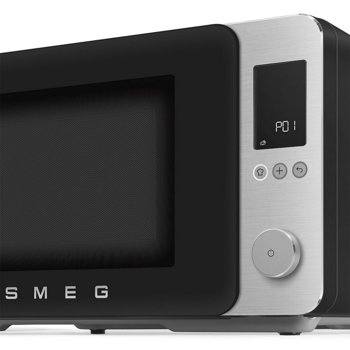 Мікрохвильова піч настільна з конвекцією MOC02BLMEU чорний матовий Smeg (COLLEZIONE)