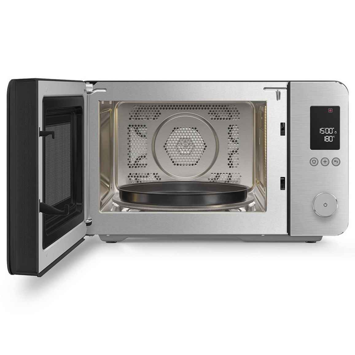 Мікрохвильова піч настільна з конвекцією MOC02BLMEU чорний матовий Smeg (COLLEZIONE)