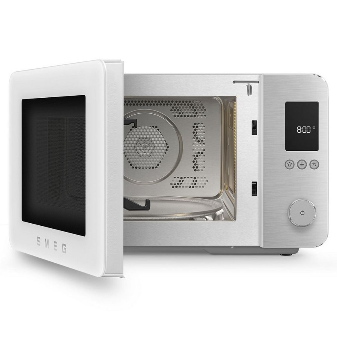 Мікрохвильова піч настільна з конвекцією MOC02WHMEU білий матовий Smeg (COLLEZIONE)