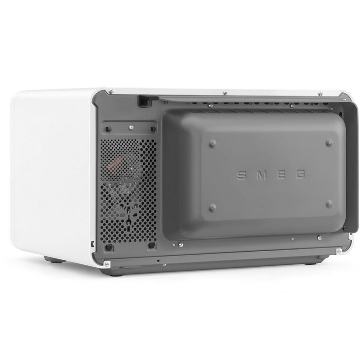 Мікрохвильова піч настільна з конвекцією MOC02WHMEU білий матовий Smeg (COLLEZIONE)