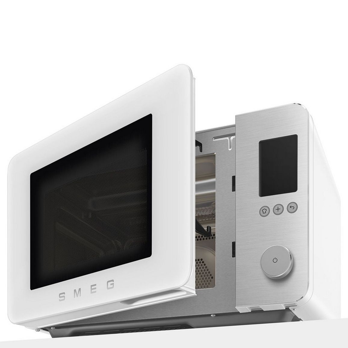 Мікрохвильова піч настільна з конвекцією MOC02WHMEU білий матовий Smeg (COLLEZIONE)
