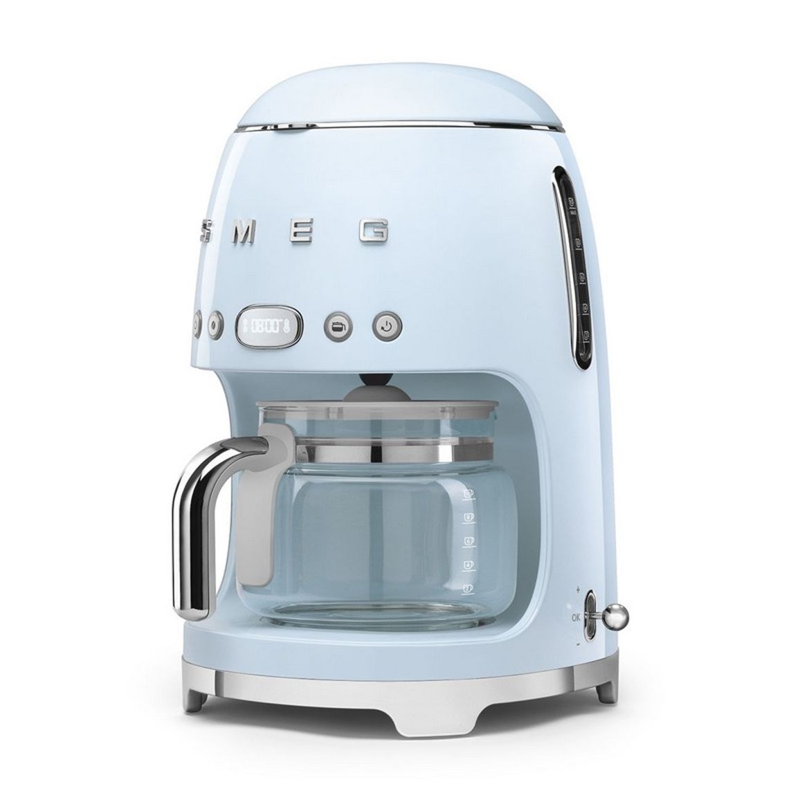 Кавоварка крапельна DCF02PBEU пастельно-блакитний Smeg (50'S RETRO STYLE) Кавоварка крапельна DCF02PBEU пастельно-блакитний Smeg (50'S RETRO STYLE)