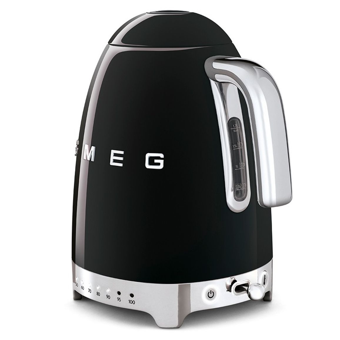 Чайник електричний KLF04BLEU 1,7л чорний Smeg (50'S RETRO STYLE)