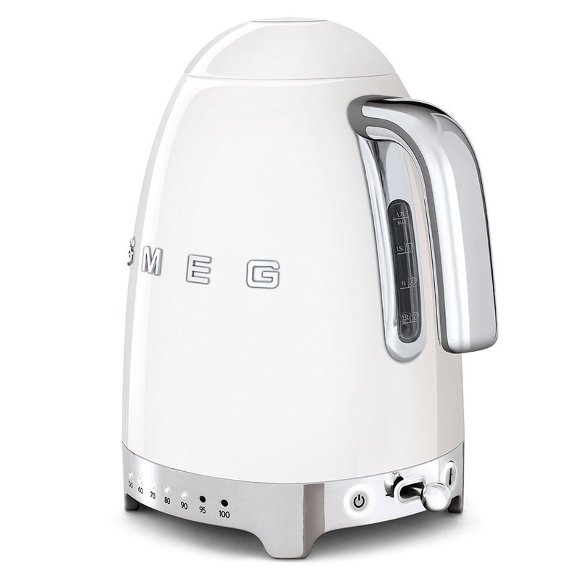 Чайник електричний KLF04WHEU 1,7л білий Smeg (50'S RETRO STYLE) Чайник електричний KLF04WHEU 1,7л білий Smeg (50'S RETRO STYLE)