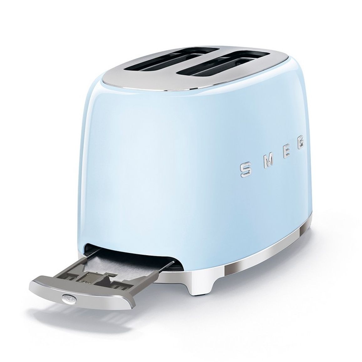 Тостер електричний TSF01PBEU пастельно-блакитний Smeg (50'S RETRO STYLE) Тостер електричний TSF01PBEU пастельно-блакитний Smeg (50'S RETRO STYLE)