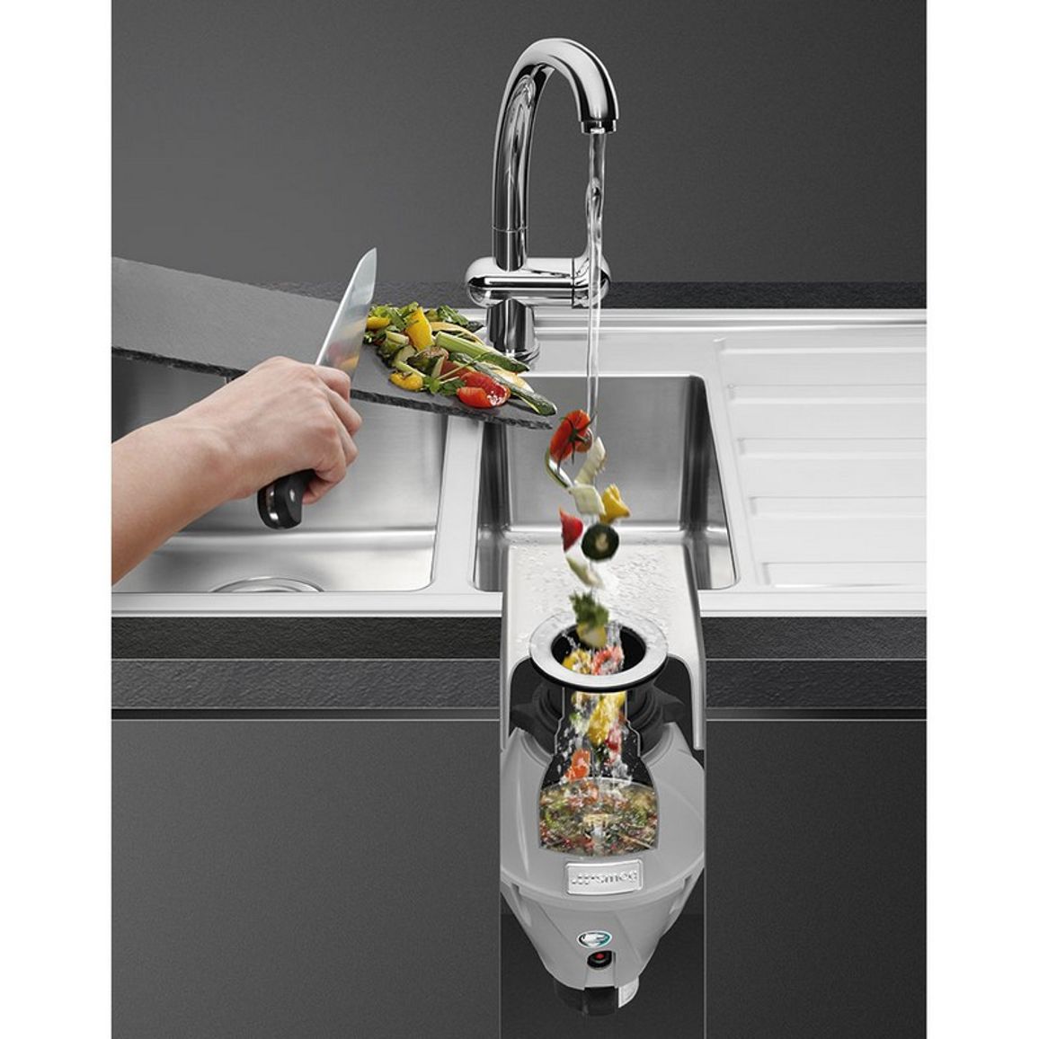 Подрібнювач харчових відходів KITFD050 (0,5 к.с) Smeg (UNIVERSAL)