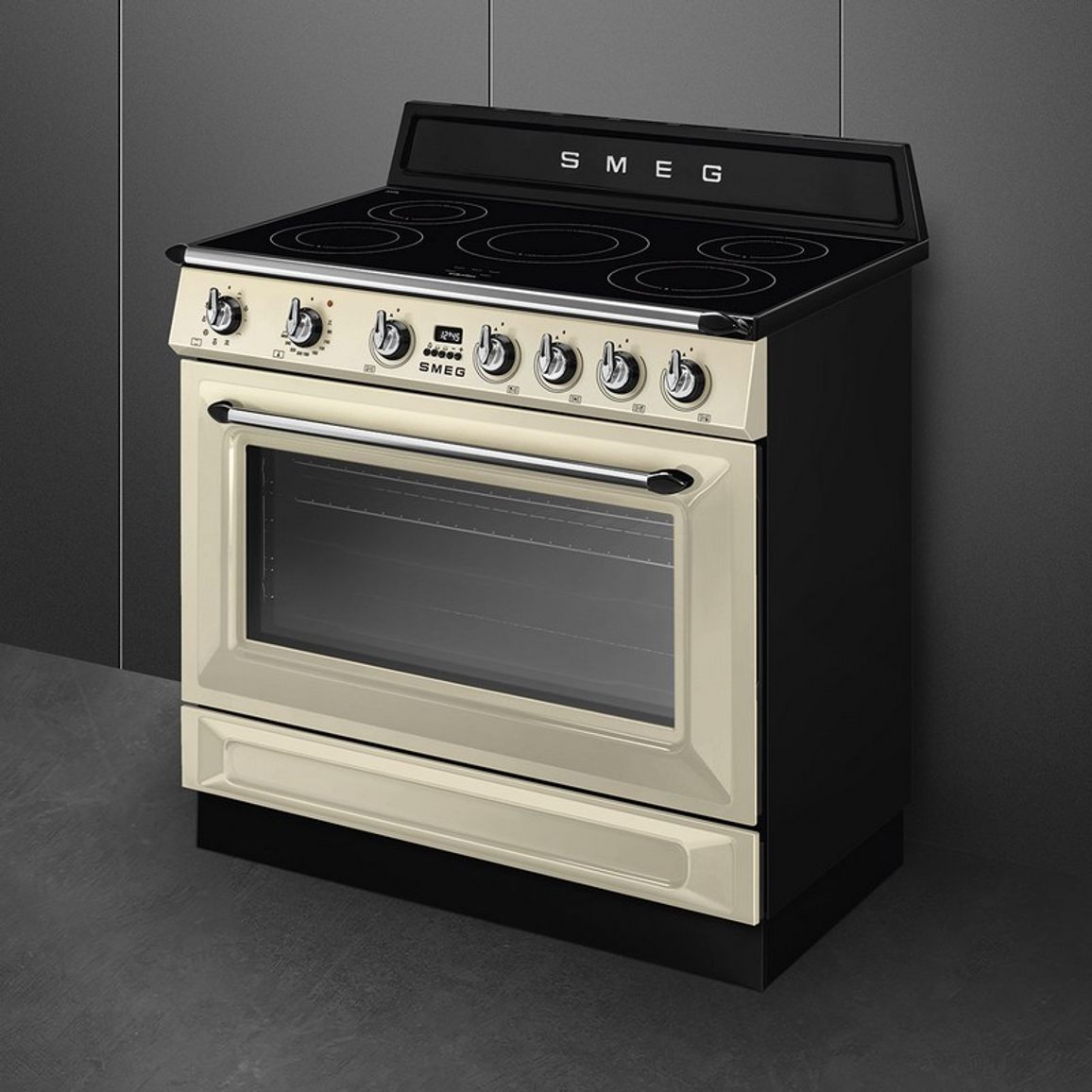 Варильний центр TR90IMP 90 см кремовий Smeg (VICTORIA) Варильний центр TR90IMP 90 см кремовий Smeg (VICTORIA)