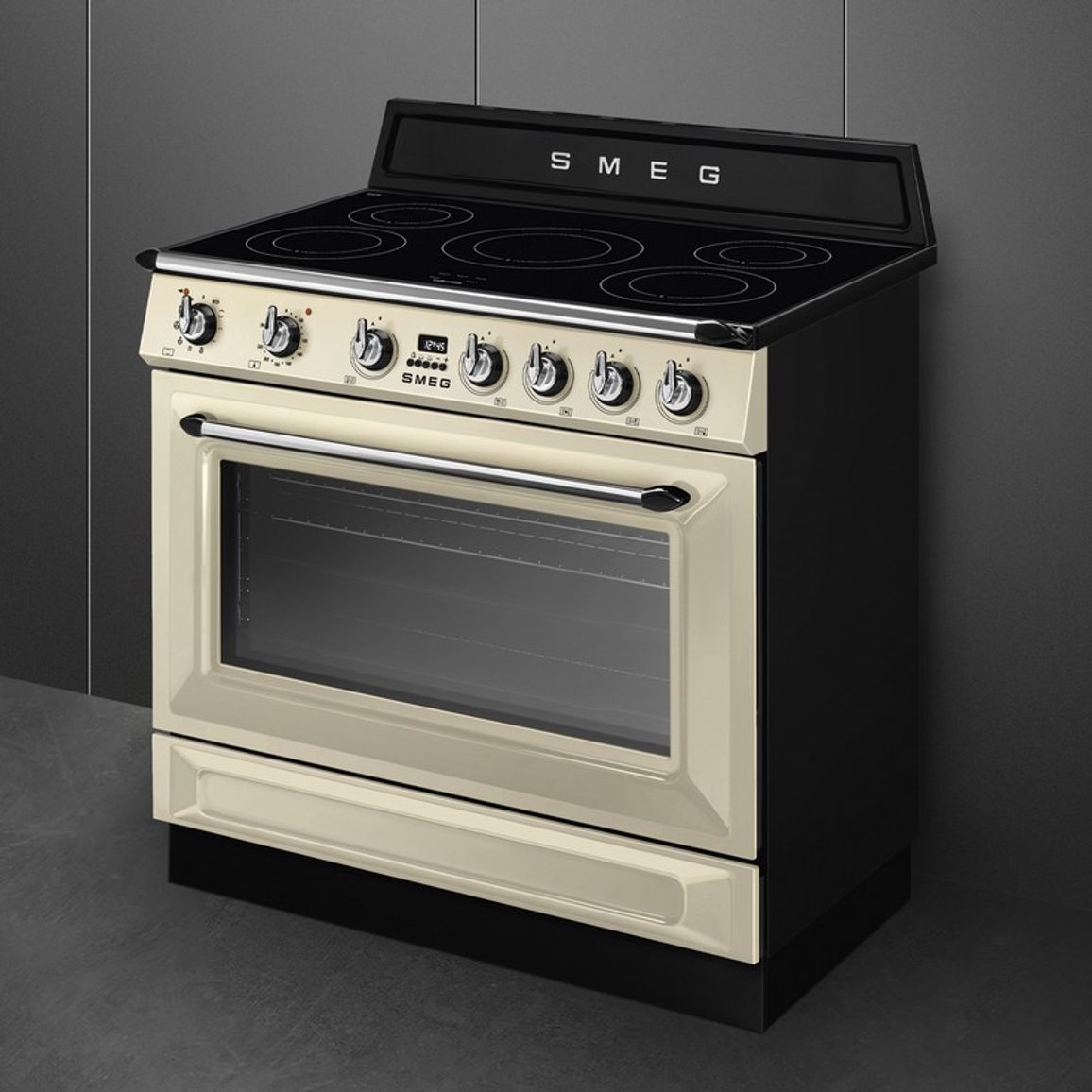 Варильний центр TR90IPP 90 см кремовий Smeg (VICTORIA)