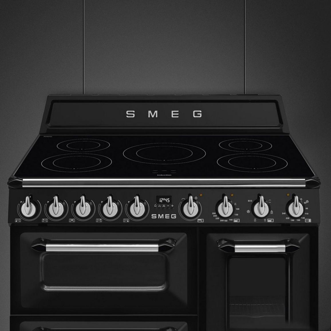 Варильний центр TR93IBL2 чорний Smeg (VICTORIA)