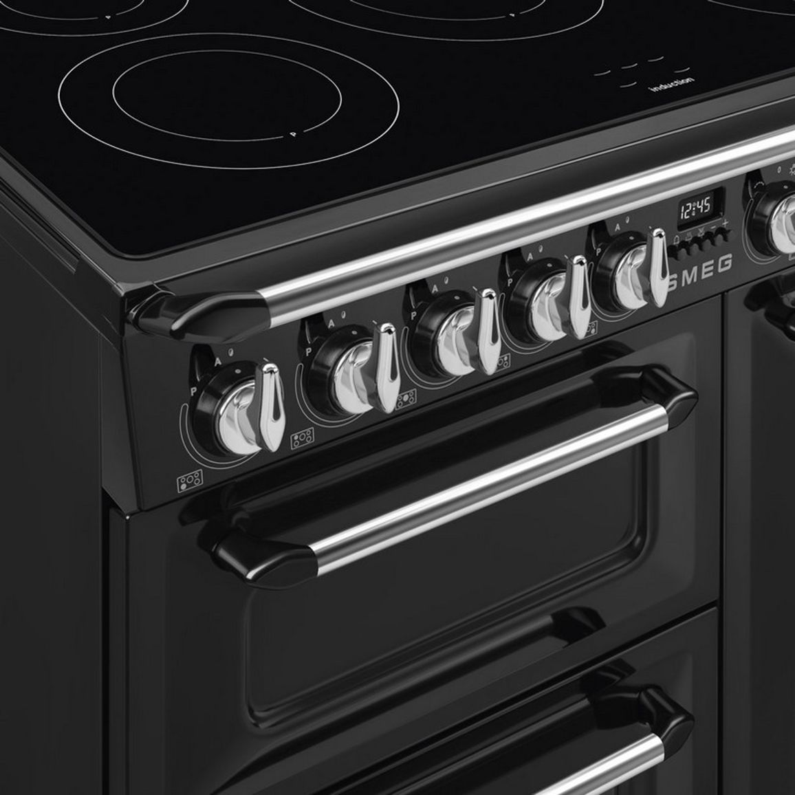 Варильний центр TR93IBL2 чорний Smeg (VICTORIA)