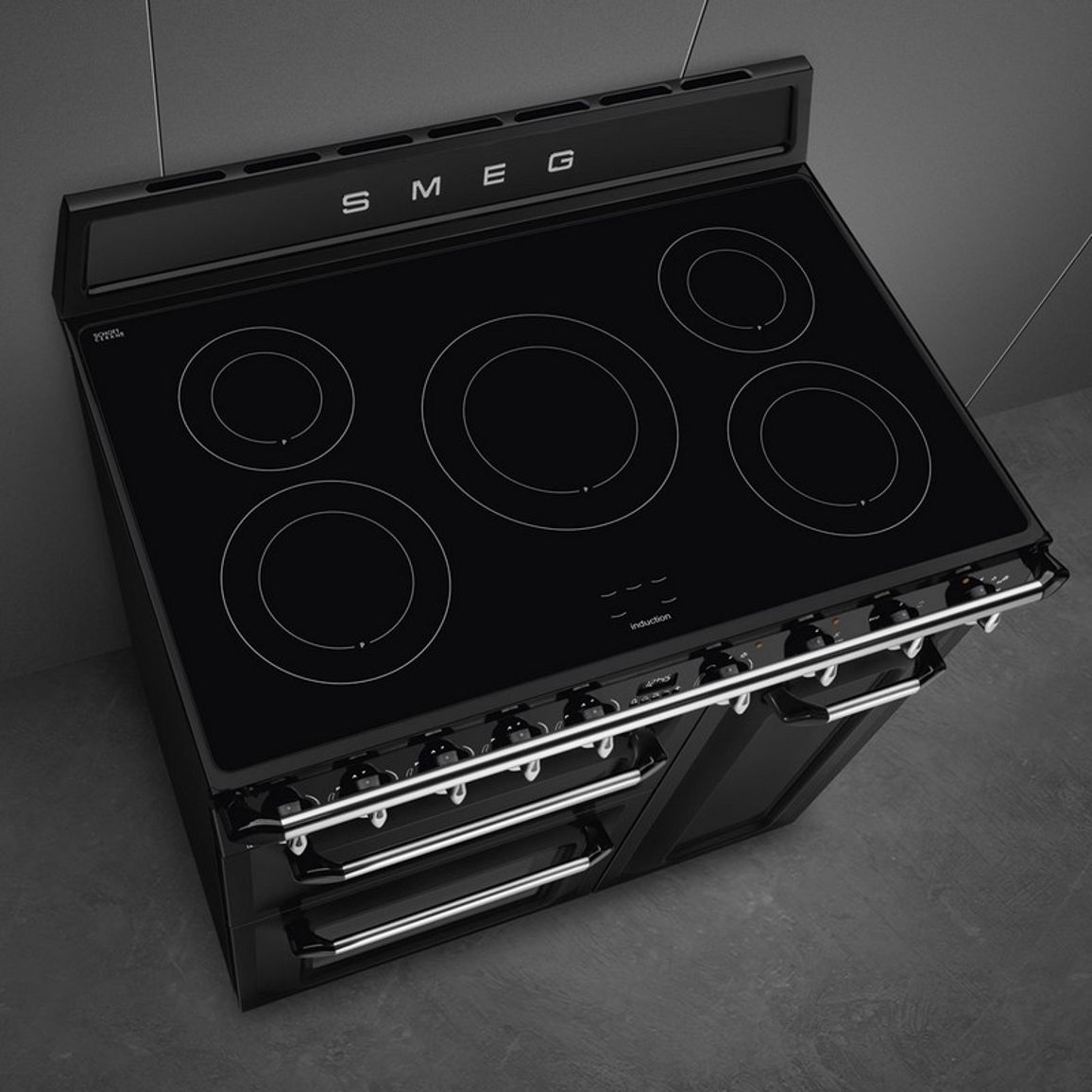 Варильний центр TR93IBL2 чорний Smeg (VICTORIA)