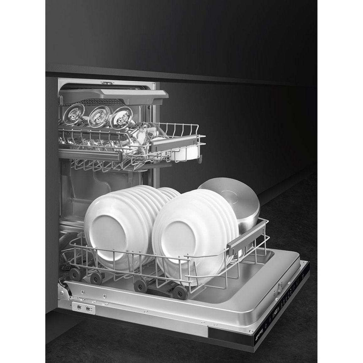 Вбудована посудомийна машина ST4523DIN 45 см, Flexi Fit, Smeg (UNIVERSAL)