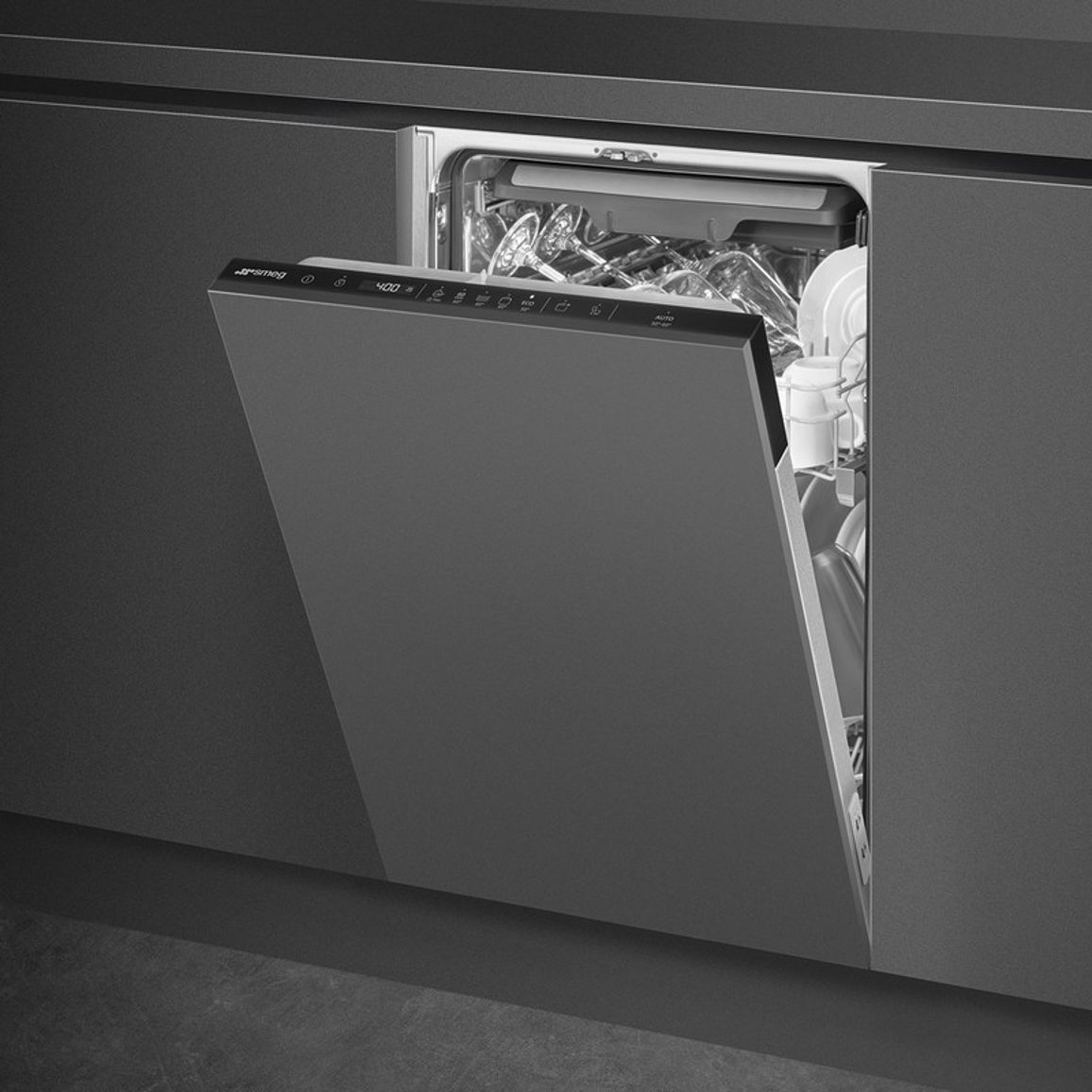 Вбудована посудомийна машина ST4523DIN 45 см, Flexi Fit, Smeg (UNIVERSAL)